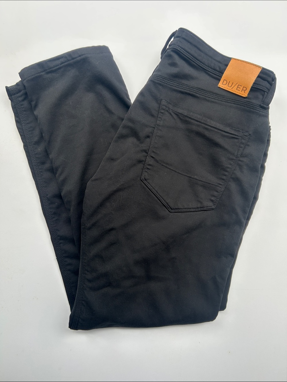 DU/ER Black N2X Relaxed Taper Pants